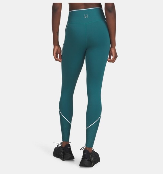 Yeşil Kadın UA Halo Jacquard Tayt