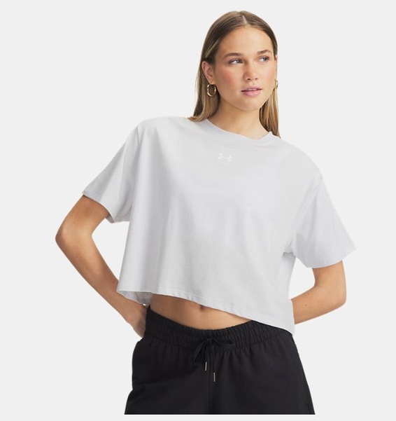 Gri Kadın UA Rival Boxy Solid T-Shirt