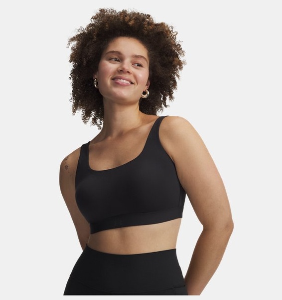 Siyah Kadın UA Effortless Kollu High Spor Sütyeni