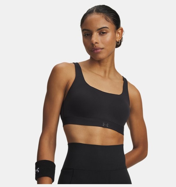 Siyah Kadın UA Effortless Kollu High Spor Sütyeni