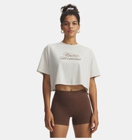 Kadın UA Scriptheart Crop Kısa Kollu T-Shirt