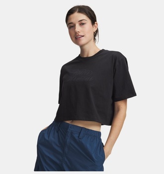 Kadın UA Scriptheart Crop Kısa Kollu T-Shirt