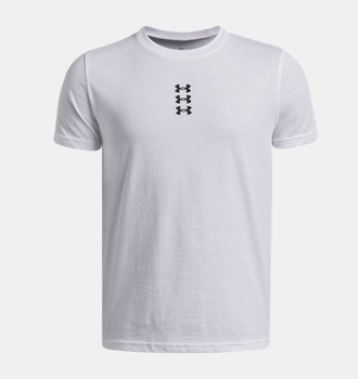 Çocuk UA Hoops Triple Logo Kısa Kollu T-Shirt