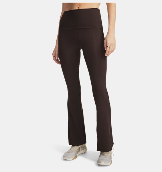 Kahverengi Kadın UA Meridian Rib Foldover Flare Eşofman Altı