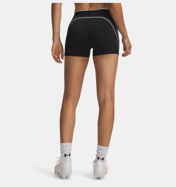 Siyah Kadın UA Heatgear Elite Kısa Tayt