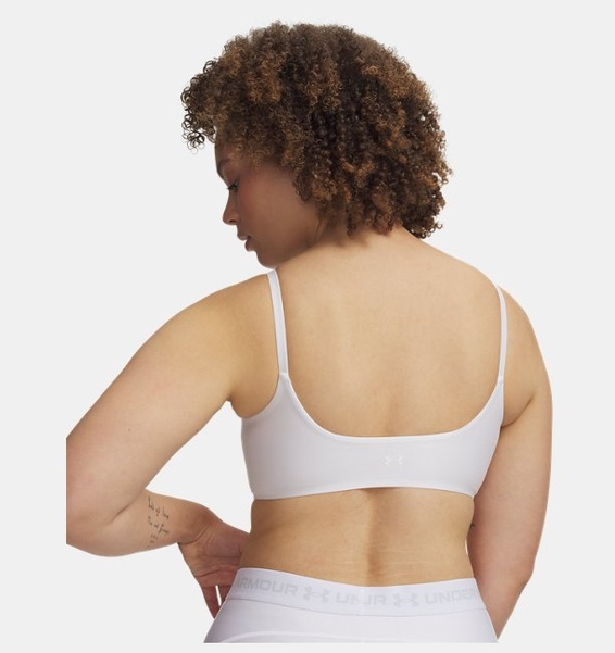 Beyaz Kadın UA Open Back Spor Sütyeni