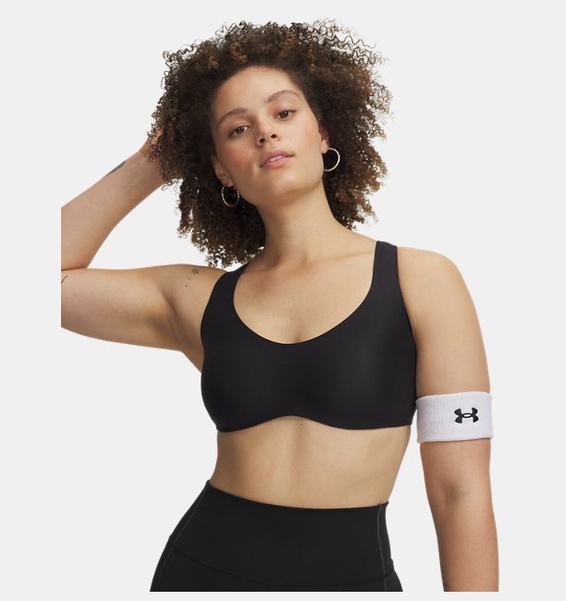 Siyah Kadın UA Contour Racerback Spor Sütyeni