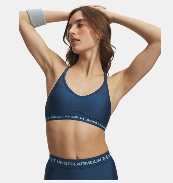 Mavi Kadın UA Crossback Low Spor Sütyeni