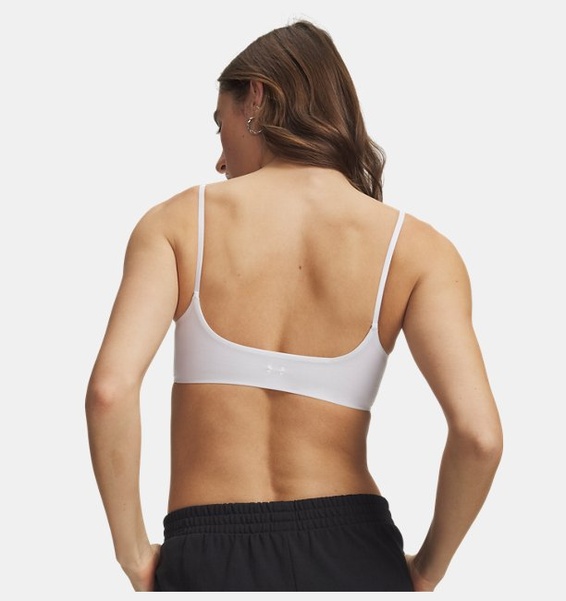 Beyaz Kadın UA Open Back Spor Sütyeni