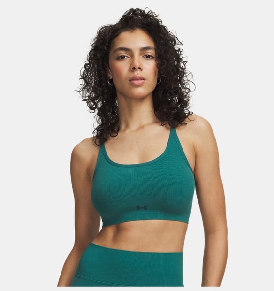 Yeşil Kadın UA Seamless Cotton Low Spor Sütyeni