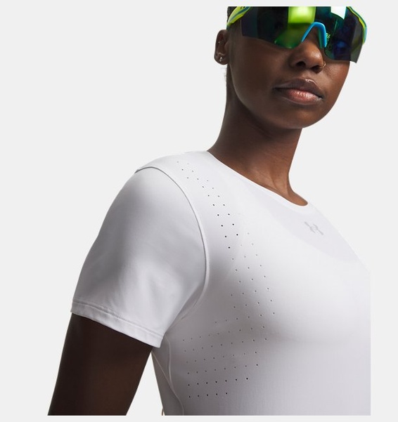 Beyaz Kadın UA Velociti Pro Kısa Kollu T-Shirt