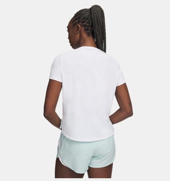 Beyaz Kadın UA Velociti Pro Kısa Kollu T-Shirt