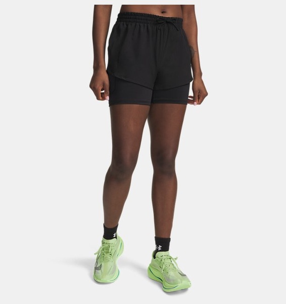 Siyah Kadın UA Velociti Pro 4" 2in1 Şort
