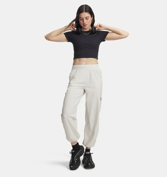 Beyaz Kadın UA Rival Kargo Pantolon