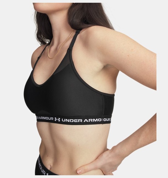 Siyah Kadın UA Crossback Low Spor Sütyeni