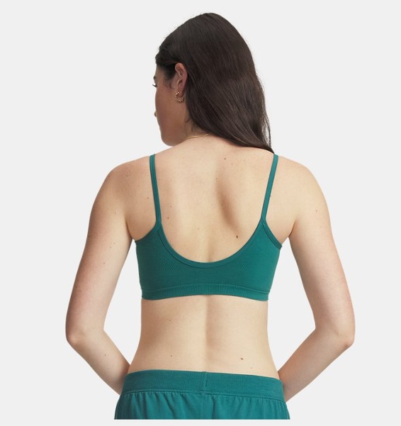 Yeşil Kadın UA Seamless Cotton Low Spor Sütyeni
