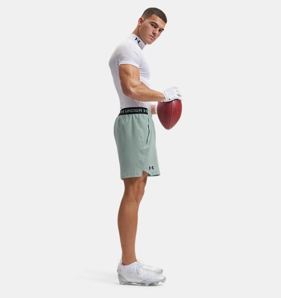 Yeşil Erkek UA Vanish Dokuma 6inch Şort