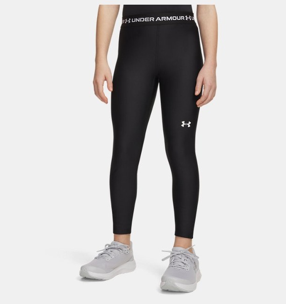 Siyah Kız Çocuk UA Heatgear Tayt