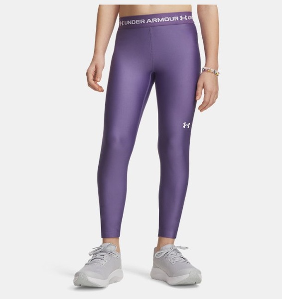 Mor Kız Çocuk UA Heatgear Tayt