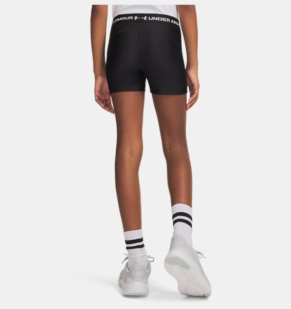 Siyah Kız Çocuk UA Heatgear Şort