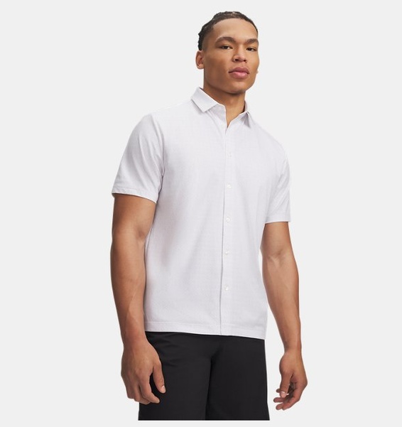 Beyaz Erkek UA Curry Drive Gömlek