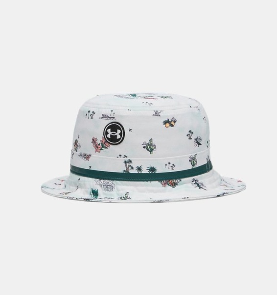 Beyaz Unisex UA Driver Golf Bucket Şapka