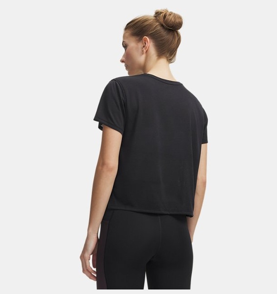 Siyah Kadın UA Velociti Kısa Kollu T-Shirt