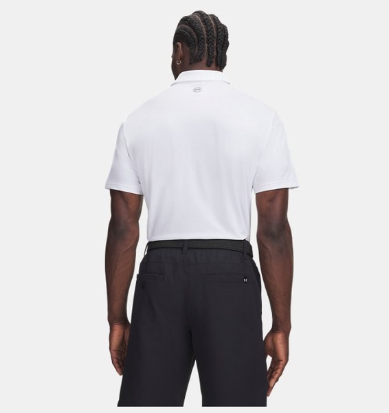 Beyaz Erkek UA Drive Bonded Polo T-Shirt