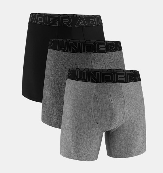 Gri Erkek UA Performance Tech 6" Boxerjock - 3'lü Paket