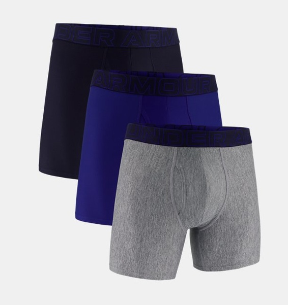 Mavi Erkek UA Performance Tech 6" Boxerjock - 3'lü Paket