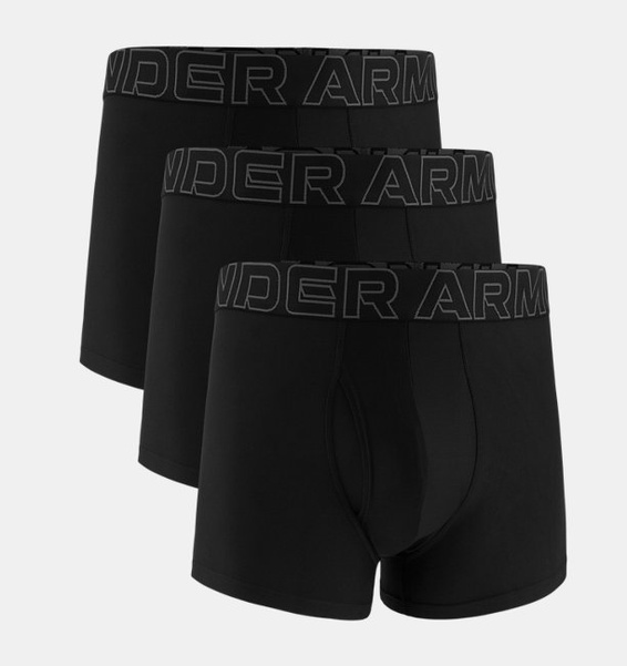 Siyah Erkek UA Performance Tech 3" Boxerjock - 3'lü Paket