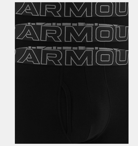 Siyah Erkek UA Performance Cotton 6" Boxerjock - 3'lü Paket