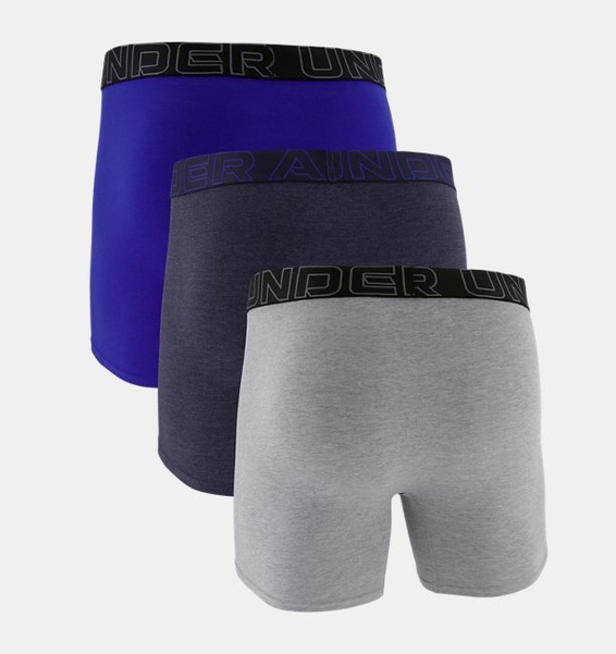 Lacivert Erkek UA Performance Cotton 6" Boxerjock - 3'lü Paket
