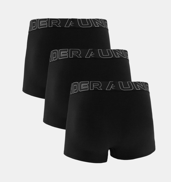 Siyah Erkek UA Performance Cotton 3" Boxerjock - 3'lü Paket
