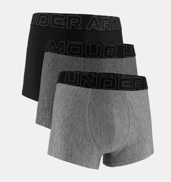 Gri Erkek UA Performance Tech 3" Boxerjock - 3'lü Paket