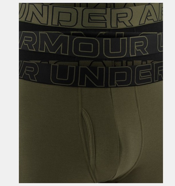 Siyah Erkek UA Performance Cotton 6" Boxerjock - 3'lü Paket