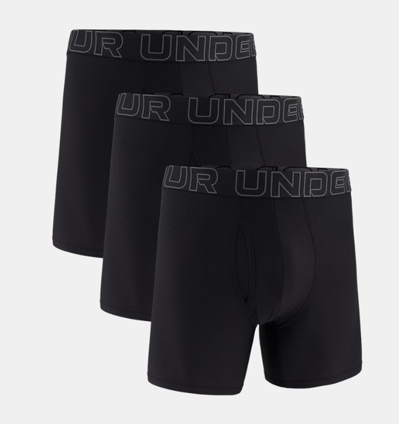 Siyah Erkek UA Performance Tech Mesh -Solid 6 in 3'lü İç Giyim