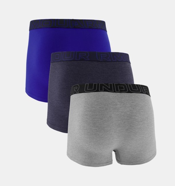 Lacivert Erkek UA Performance Cotton 3" Boxerjock - 3'lü Paket