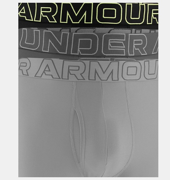 Gri Erkek UA Performance Tech Mesh -Solid 6 in 3'lü İç Giyim