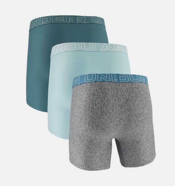 Mavi Erkek UA Performance Tech 6" Boxerjock - 3'lü Paket