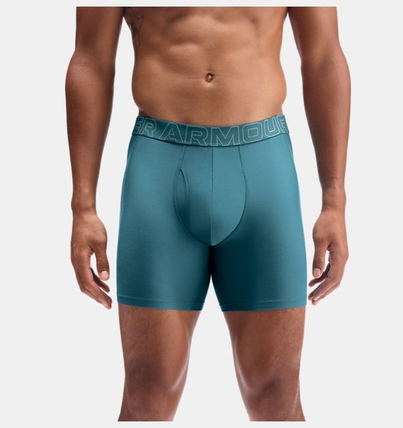 Mavi Erkek UA Performance Tech 6" Boxerjock - 3'lü Paket