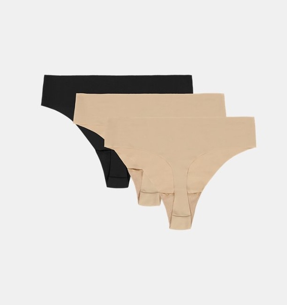 Nude Kadın UA Pure Stretch İz Yapmayan Tanga 3’lü Paket