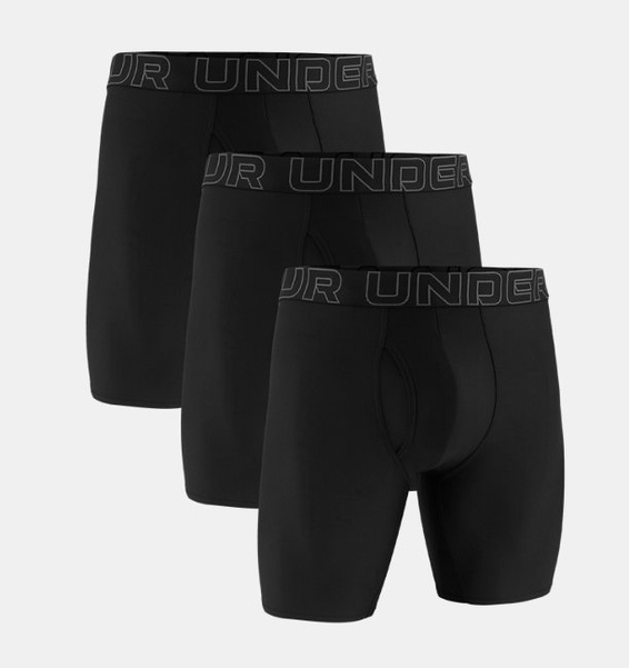 Siyah Erkek UA Performance Tech  9" 3'lü Paket Boxer