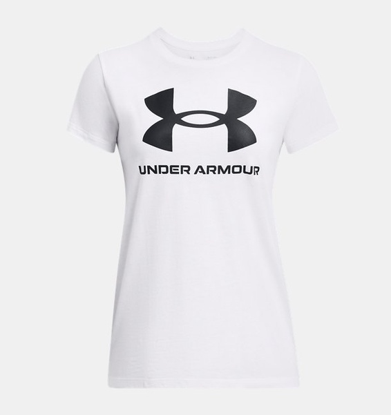 Beyaz Kadın UA Sportstyle Graphic Kısa Kollu T-shirt