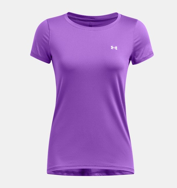Lila Kadın UA Tech Mesh Kısa Kollu T-shirt