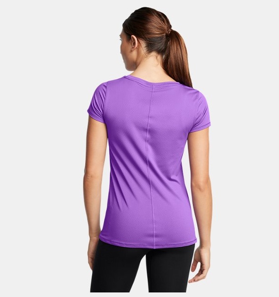 Lila Kadın UA Tech Mesh Kısa Kollu T-shirt