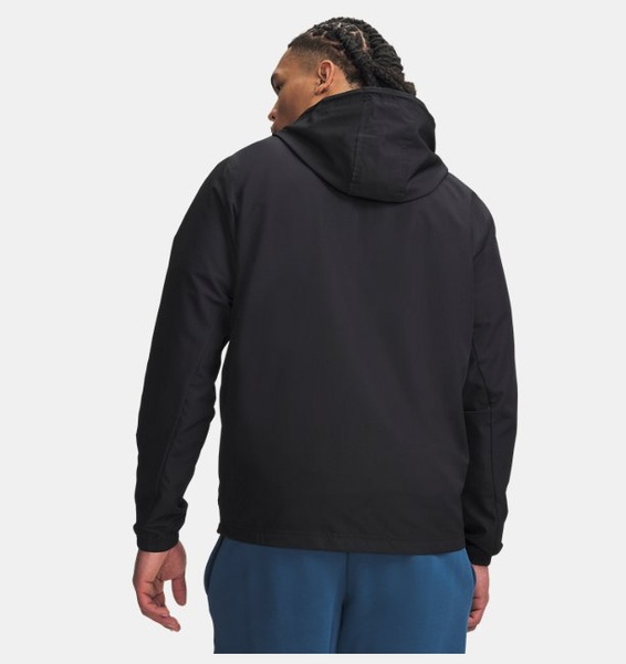 Siyah Erkek UA Rival Woven Rüzgarlık