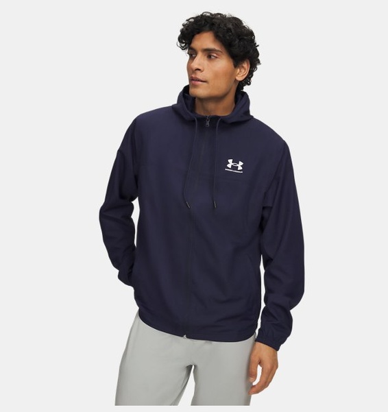 Lacivert Erkek UA Rival Woven Rüzgarlık