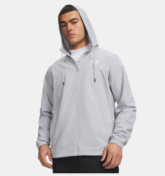 Gri Erkek UA Rival Woven Rüzgarlık