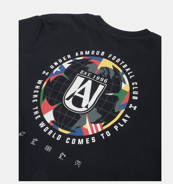Siyah Erkek UA Flag Heavyweight Kısa Kollu T-Shirt